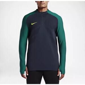 Nike Strike Aeroswift 1/4 Zip Soccer Drill Top 807034-451 Obsidian sz M